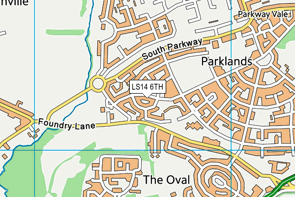 LS14 6TH map - OS VectorMap District (Ordnance Survey) LS14 6TH map - OS VectorMap District (Ordnance Survey)