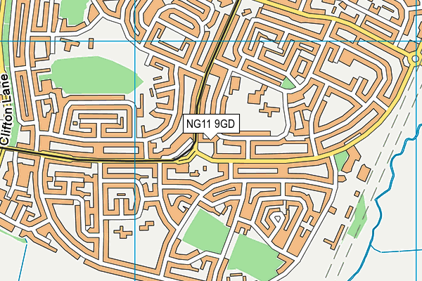 NG11 9GD map - OS VectorMap District (Ordnance Survey) NG11 9GD map - OS VectorMap District (Ordnance Survey)