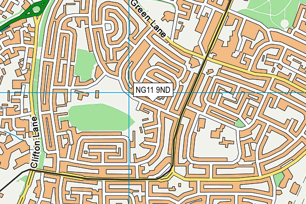 NG11 9ND map - OS VectorMap District (Ordnance Survey) NG11 9ND map - OS VectorMap District (Ordnance Survey)