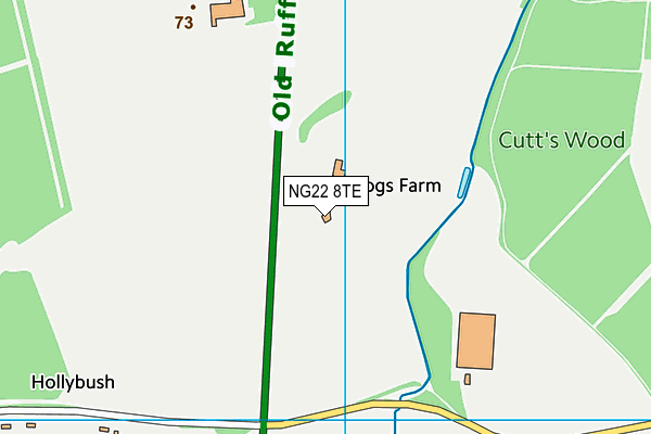 NG22 8TE map - OS VectorMap District (Ordnance Survey) NG22 8TE map - OS VectorMap District (Ordnance Survey)