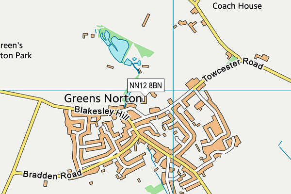 NN12 8BN map - OS VectorMap District (Ordnance Survey) NN12 8BN map - OS VectorMap District (Ordnance Survey)
