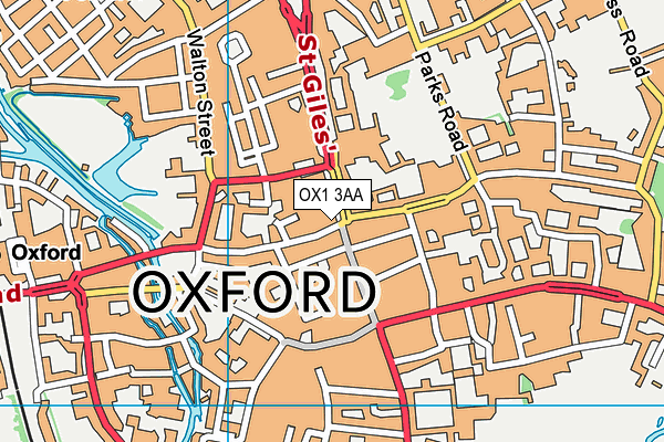 OX1 3AA map - OS VectorMap District (Ordnance Survey) OX1 3AA map - OS VectorMap District (Ordnance Survey)