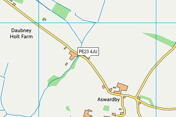 PE23 4JU map - OS VectorMap District (Ordnance Survey) PE23 4JU map - OS VectorMap District (Ordnance Survey)