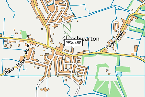 PE34 4BS map - OS VectorMap District (Ordnance Survey) PE34 4BS map - OS VectorMap District (Ordnance Survey)