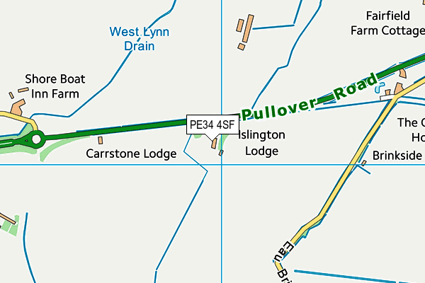 PE34 4SF map - OS VectorMap District (Ordnance Survey) PE34 4SF map - OS VectorMap District (Ordnance Survey)