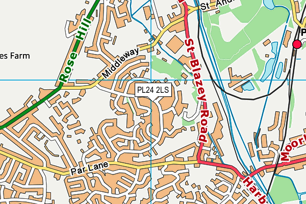 PL24 2LS map - OS VectorMap District (Ordnance Survey) PL24 2LS map - OS VectorMap District (Ordnance Survey)