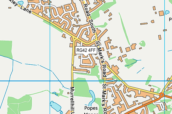 RG42 4FF map - OS VectorMap District (Ordnance Survey) RG42 4FF map - OS VectorMap District (Ordnance Survey)