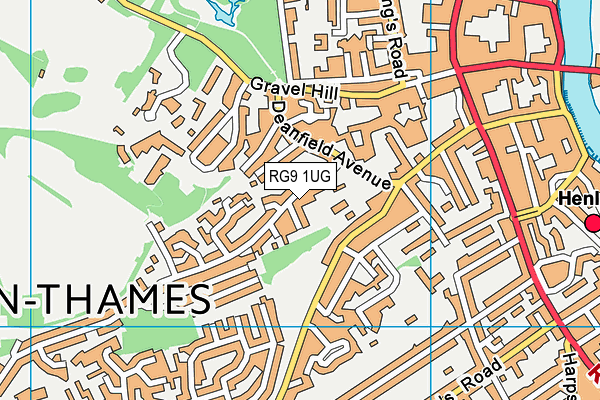 RG9 1UG map - OS VectorMap District (Ordnance Survey) RG9 1UG map - OS VectorMap District (Ordnance Survey)