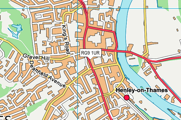 RG9 1UR map - OS VectorMap District (Ordnance Survey) RG9 1UR map - OS VectorMap District (Ordnance Survey)