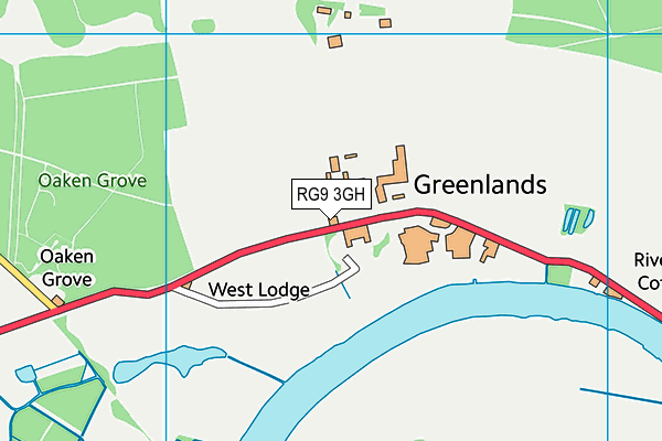 RG9 3GH map - OS VectorMap District (Ordnance Survey) RG9 3GH map - OS VectorMap District (Ordnance Survey)