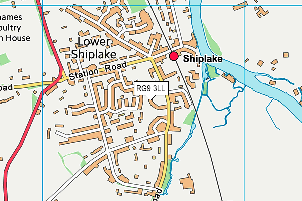 RG9 3LL map - OS VectorMap District (Ordnance Survey) RG9 3LL map - OS VectorMap District (Ordnance Survey)