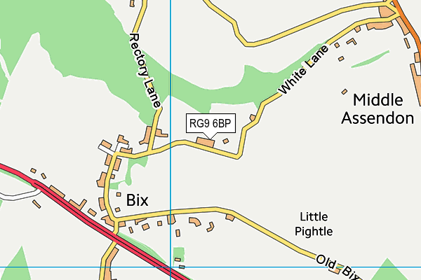 RG9 6BP map - OS VectorMap District (Ordnance Survey) RG9 6BP map - OS VectorMap District (Ordnance Survey)