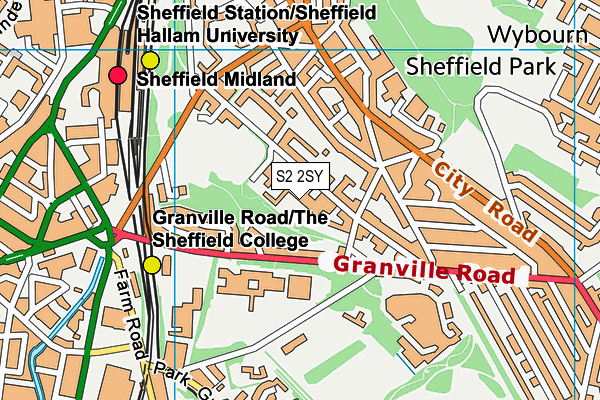 S2 2SY map - OS VectorMap District (Ordnance Survey) S2 2SY map - OS VectorMap District (Ordnance Survey)