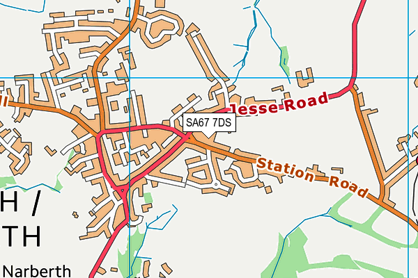 SA67 7DS map - OS VectorMap District (Ordnance Survey) SA67 7DS map - OS VectorMap District (Ordnance Survey)