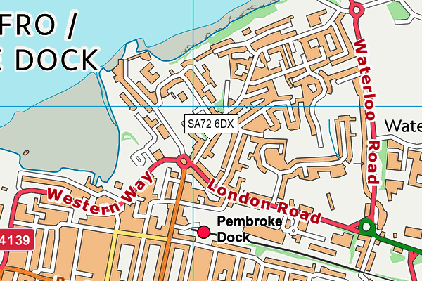 SA72 6DX map - OS VectorMap District (Ordnance Survey) SA72 6DX map - OS VectorMap District (Ordnance Survey)