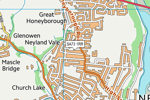 SA73 1RR map - OS VectorMap District (Ordnance Survey) SA73 1RR map - OS VectorMap District (Ordnance Survey)