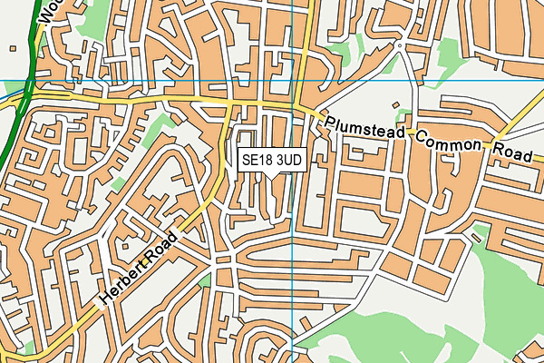 SE18 3UD map - OS VectorMap District (Ordnance Survey) SE18 3UD map - OS VectorMap District (Ordnance Survey)