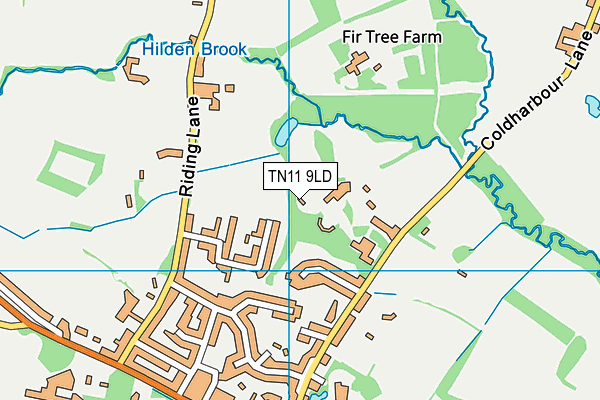 TN11 9LD map - OS VectorMap District (Ordnance Survey) TN11 9LD map - OS VectorMap District (Ordnance Survey)