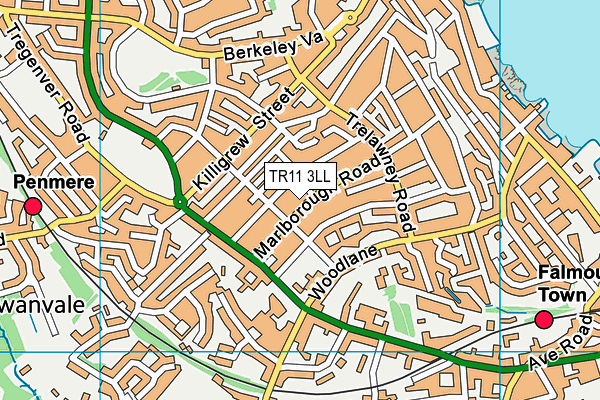 TR11 3LL map - OS VectorMap District (Ordnance Survey) TR11 3LL map - OS VectorMap District (Ordnance Survey)