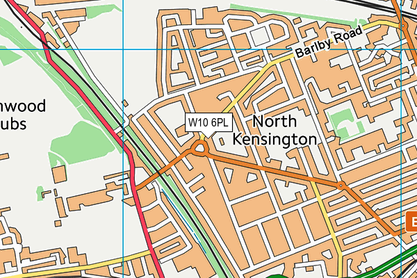 W10 6PL map - OS VectorMap District (Ordnance Survey) W10 6PL map - OS VectorMap District (Ordnance Survey)