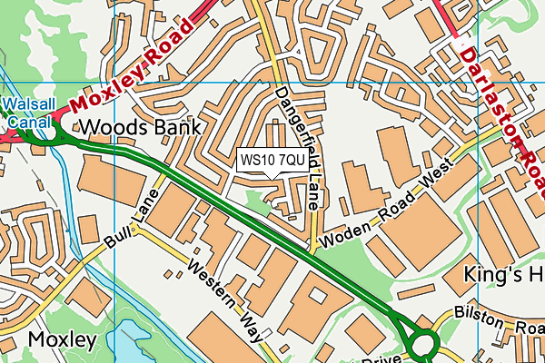 WS10 7QU map - OS VectorMap District (Ordnance Survey) WS10 7QU map - OS VectorMap District (Ordnance Survey)