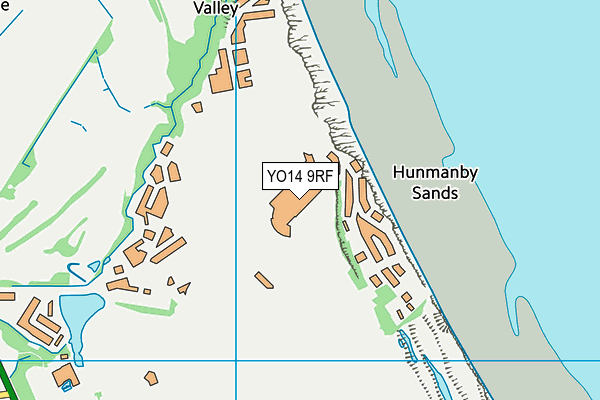YO14 9RF map - OS VectorMap District (Ordnance Survey) YO14 9RF map - OS VectorMap District (Ordnance Survey)