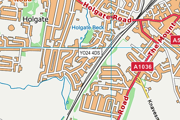 YO24 4DS map - OS VectorMap District (Ordnance Survey) YO24 4DS map - OS VectorMap District (Ordnance Survey)