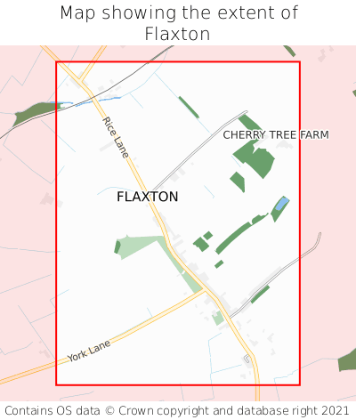 Map showing extent of Flaxton as bounding box