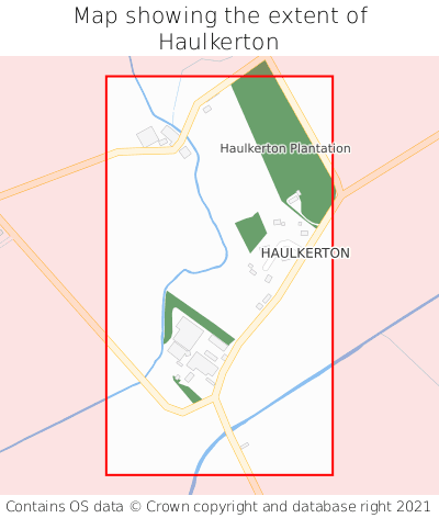 Map showing extent of Haulkerton as bounding box