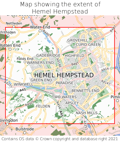 Street Map Of Hemel Hempstead Where Is Hemel Hempstead? Hemel Hempstead On A Map