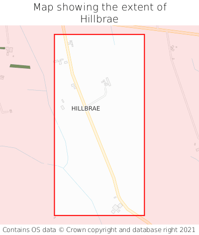 Map showing extent of Hillbrae as bounding box