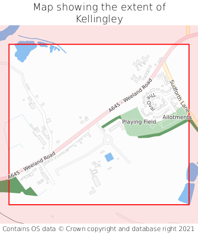 Map showing extent of Kellingley as bounding box