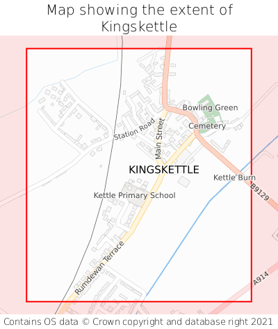 Map showing extent of Kingskettle as bounding box