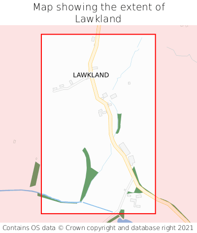 Map showing extent of Lawkland as bounding box