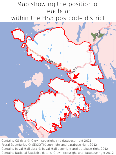 Map showing location of Leachcan within HS3