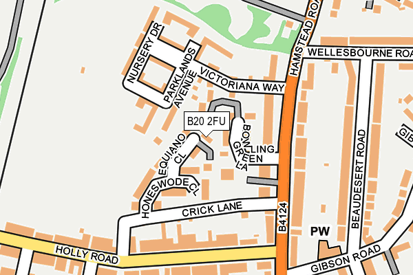 B20 2FU map - OS OpenMap – Local (Ordnance Survey) B20 2FU map - OS OpenMap – Local (Ordnance Survey)