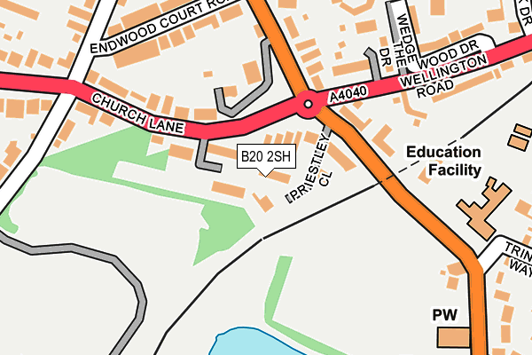 B20 2SH map - OS OpenMap – Local (Ordnance Survey) B20 2SH map - OS OpenMap – Local (Ordnance Survey)