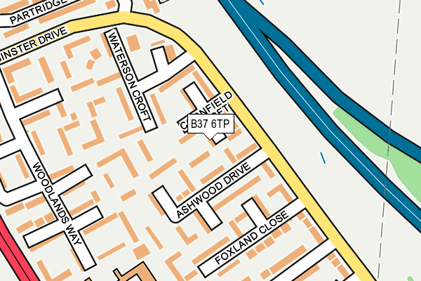 B37 6TP map - OS OpenMap – Local (Ordnance Survey) B37 6TP map - OS OpenMap – Local (Ordnance Survey)