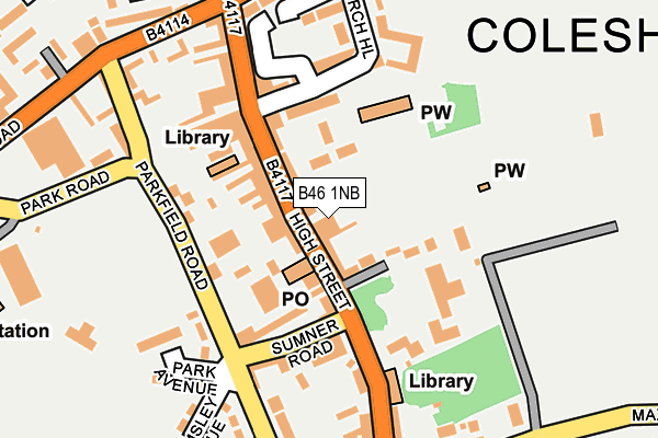B46 1NB map - OS OpenMap – Local (Ordnance Survey) B46 1NB map - OS OpenMap – Local (Ordnance Survey)