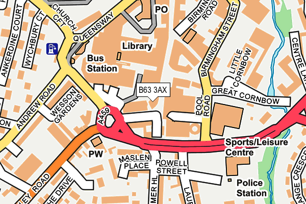 B63 3AX map - OS OpenMap – Local (Ordnance Survey) B63 3AX map - OS OpenMap – Local (Ordnance Survey)