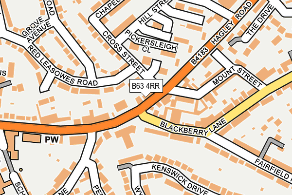 B63 4RR map - OS OpenMap – Local (Ordnance Survey) B63 4RR map - OS OpenMap – Local (Ordnance Survey)