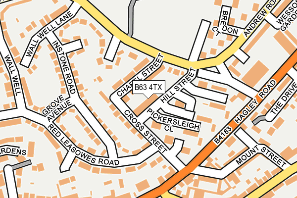 B63 4TX map - OS OpenMap – Local (Ordnance Survey) B63 4TX map - OS OpenMap – Local (Ordnance Survey)