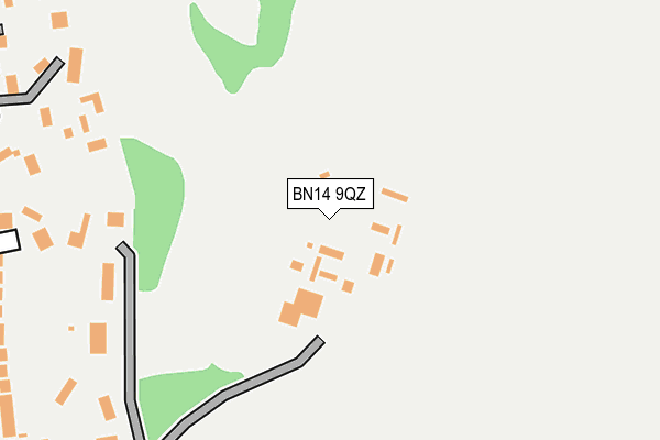 BN14 9QZ map - OS OpenMap – Local (Ordnance Survey) BN14 9QZ map - OS OpenMap – Local (Ordnance Survey)