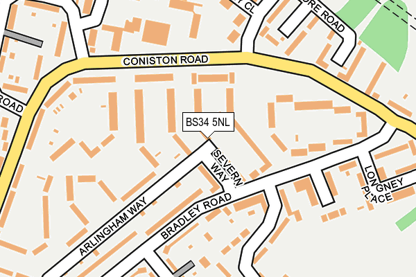 BS34 5NL map - OS OpenMap – Local (Ordnance Survey) BS34 5NL map - OS OpenMap – Local (Ordnance Survey)
