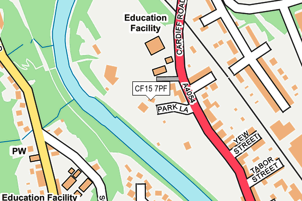 CF15 7PF map - OS OpenMap – Local (Ordnance Survey) CF15 7PF map - OS OpenMap – Local (Ordnance Survey)