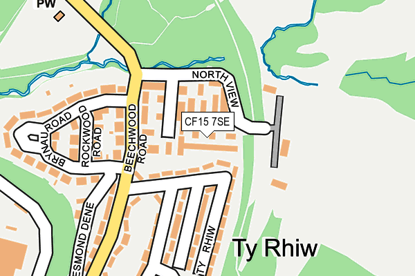 CF15 7SE map - OS OpenMap – Local (Ordnance Survey) CF15 7SE map - OS OpenMap – Local (Ordnance Survey)
