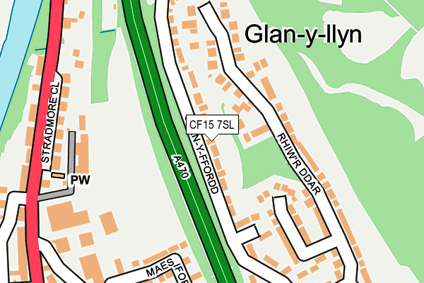 CF15 7SL map - OS OpenMap – Local (Ordnance Survey) CF15 7SL map - OS OpenMap – Local (Ordnance Survey)