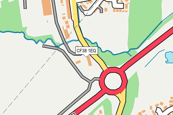 CF38 1EQ map - OS OpenMap – Local (Ordnance Survey) CF38 1EQ map - OS OpenMap – Local (Ordnance Survey)