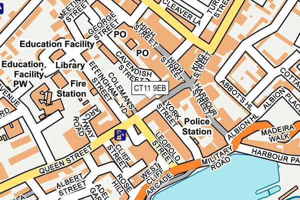 CT11 9EB map - OS OpenMap – Local (Ordnance Survey) CT11 9EB map - OS OpenMap – Local (Ordnance Survey)