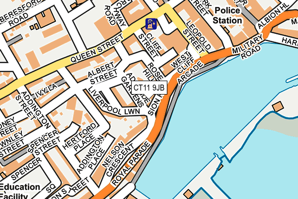 CT11 9JB map - OS OpenMap – Local (Ordnance Survey) CT11 9JB map - OS OpenMap – Local (Ordnance Survey)